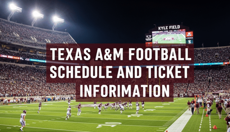 Texas A&M University Football Schedule